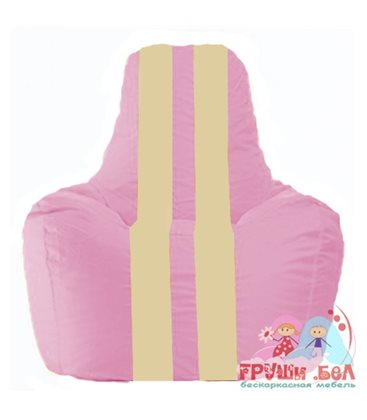 Живое кресло-мешок Спортинг розовый - светло-бежевый С1.1-196