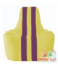 Живое кресло-мешок Спортинг жёлтый - бордовый С1.1-265