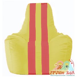 Живое кресло-мешок Спортинг жёлтый - красный С1.1-260