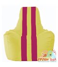 Живое кресло-мешок Спортинг жёлтый - лиловый С1.1-246