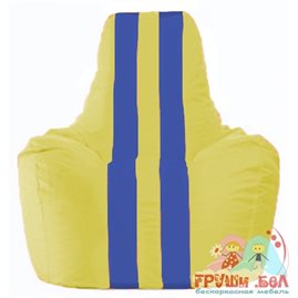 Живое кресло-мешок Спортинг жёлтый - синий С1.1-254