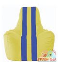 Живое кресло-мешок Спортинг жёлтый - синий С1.1-254