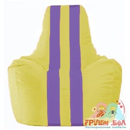 Живое кресло-мешок Спортинг жёлтый - сиреневый С1.1-253