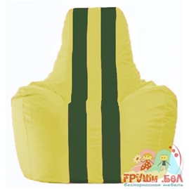 Живое кресло-мешок Спортинг жёлтый - тёмно-зелёный С1.1-452