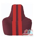 Живое кресло-мешок Спортинг бордовый - красный С1.1-308