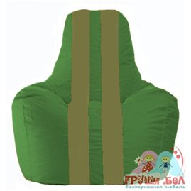 Живое кресло-мешок Спортинг зелёный - оливковый С1.1-462