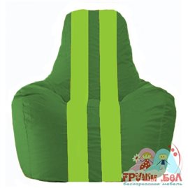 Живое кресло-мешок Спортинг зелёный - салатовый С1.1-241