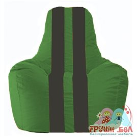 Живое кресло-мешок Спортинг зелёный - чёрный С1.1-235