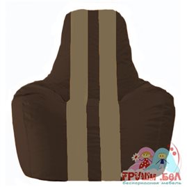 Живое кресло-мешок Спортинг коричневый - бежевый С1.1-330
