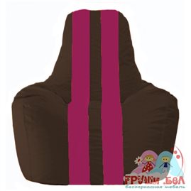 Живое кресло-мешок Спортинг коричневый - лиловый С1.1-331