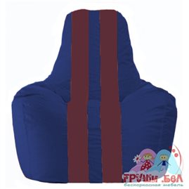 Живое кресло-мешок Спортинг синий - бордовый С1.1-123