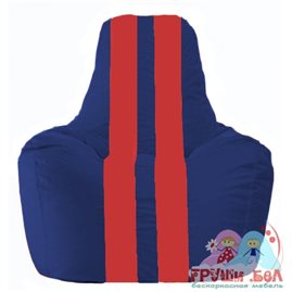 Живое кресло-мешок Спортинг синий - красный С1.1-122
