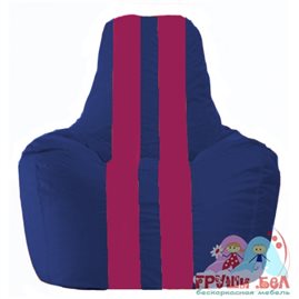 Живое кресло-мешок Спортинг синий - лиловый С1.1-116