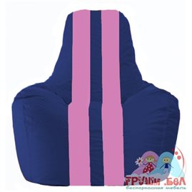 Живое кресло-мешок Спортинг синий - розовый С1.1-120