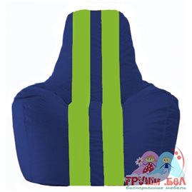 Живое кресло-мешок Спортинг синий - салатовый С1.1-119