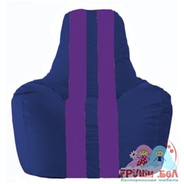 Живое кресло-мешок Спортинг синий - фиолетовый С1.1-117