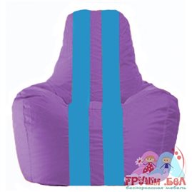 Живое кресло-мешок Спортинг сиреневый - голубой С1.1-111