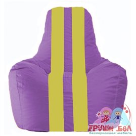 Живое кресло-мешок Спортинг сиреневый - жёлтый С1.1-100