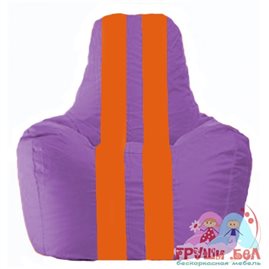 Живое кресло-мешок Спортинг сиреневый - оранжевый С1.1-110