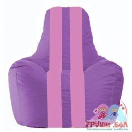 Живое кресло-мешок Спортинг сиреневый - розовый С1.1-109
