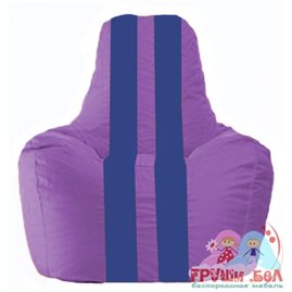 Живое кресло-мешок Спортинг сиреневый - синий С1.1-105