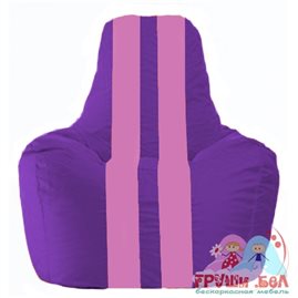 Живое кресло-мешок Спортинг фиолетовый - розовый С1.1-32