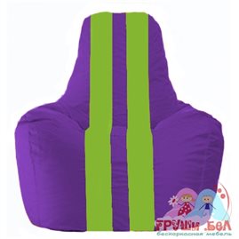 Живое кресло-мешок Спортинг фиолетовый - салатовый С1.1-31