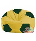 Живое кресло-мешок Мяч жёлтый - тёмно-зелёный М 1.1-452