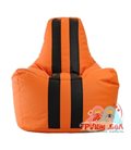 Живое кресло-мешок Спортинг экокожа с полосками (75 х 100 см)