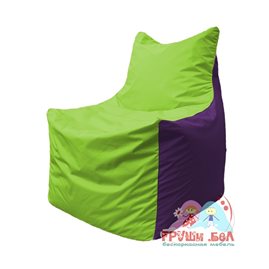 Живое кресло-мешок Фокс Ф 21-155 (салатовый - фиолетовый)