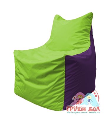 Живое кресло-мешок Фокс Ф 21-155 (салатовый - фиолетовый)