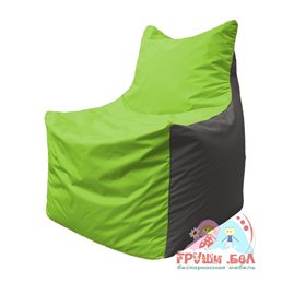 Живое кресло-мешок Фокс Ф 21-156 (салатовый - серый)