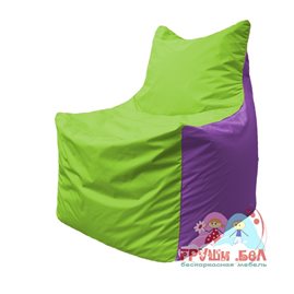 Живое кресло-мешок Фокс Ф 21-158 (салатовый - фиолетовый)