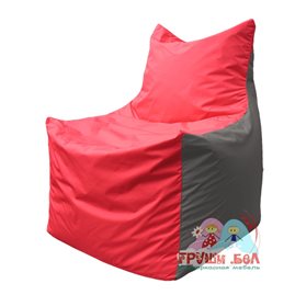 Живое кресло-мешок Фокс Ф 21-170 (красно-серый)