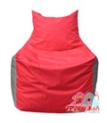 Живое кресло-мешок Фокс Ф 21-173 (красный - светло-серый)