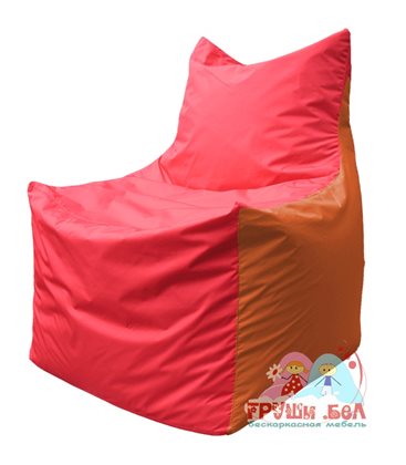 Живое кресло-мешок Фокс Ф 21-176 (красно-оранжевый)