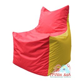Живое кресло-мешок Фокс Ф 21-178 (красно-жёлтый)