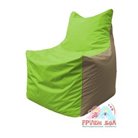 Живое кресло-мешок Фокс Ф 21-186 (салатовый - бежевый)
