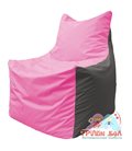 Живое кресло-мешок Фокс Ф 21-187 (розово-серый)