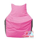 Живое кресло-мешок Фокс Ф 21-187 (розово-серый)