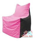 Живое кресло-мешок Фокс Ф 21-188 (розово-чёрный)