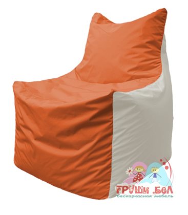 Живое кресло-мешок Фокс Ф 21-189 (оранжево-белый)