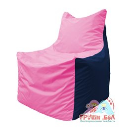Живое кресло-мешок Фокс Ф 21-192 (розовый - тёмно-синий)