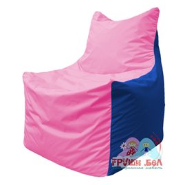 Живое кресло-мешок Фокс Ф 21-195 (розово-синий)