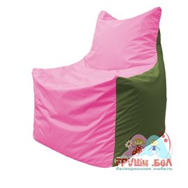 Живое кресло-мешок Фокс Ф 21-198 (розово-оливковый)