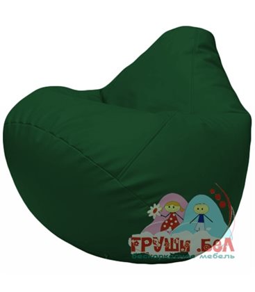 Живое кресло-мешок Груша Г2.3-01 зелёный