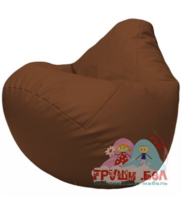 Живое кресло-мешок Груша Г2.3-07 коричневый