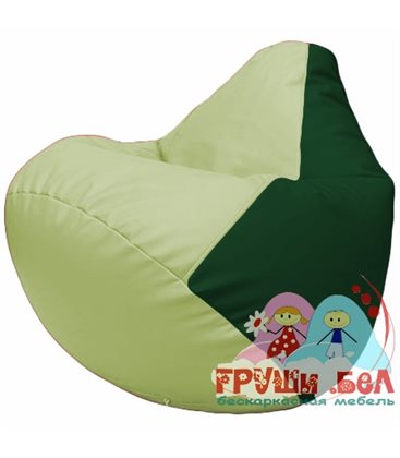Живое кресло-мешок Груша Г2.3-0401 светло-салатовый, зелёный