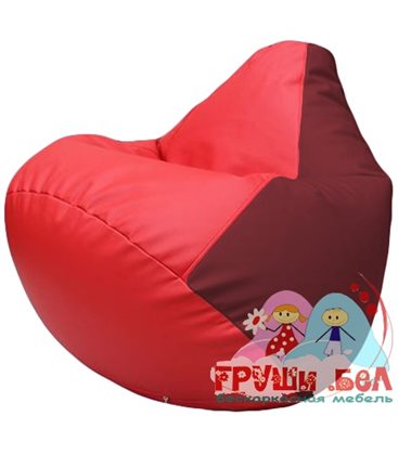 Живое кресло-мешок Груша Г2.3-0921 красный, бордовый