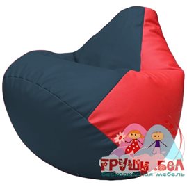 Живое кресло-мешок Груша Г2.3-1509 синий, красный